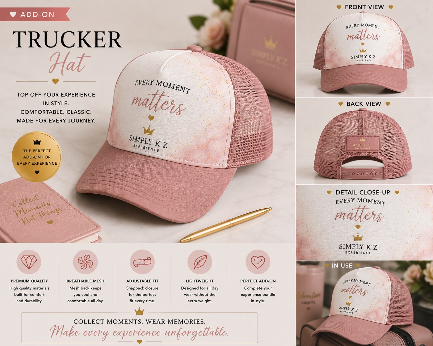Premium Embellished Hat Add on